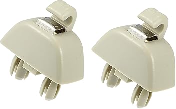 Motoforti Car Sun Visor Support Clip, for Volkswagen Passat 2012-2015, 6RD857561/6R0857561Y20, Plastic, Beige, 2 Pcs