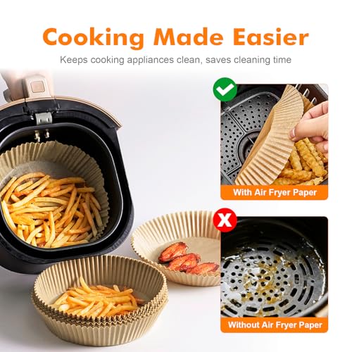 Miniatura 5 de Grifema Papel Freidora Aire - 2.2 A 4.5 L - 100 Piezas, 16-20cm - Sin Bpa - Antigrasa - Grado Alimentario Air Fryer Papel Redondo Para Cecotec Cosori Air Fryer
