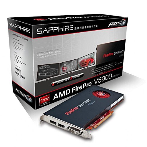 Tarjeta gráfica AMD FirePro V5900 Sapphire 2GB GDDR5 PCI Express 2.1 para servidores Windows
