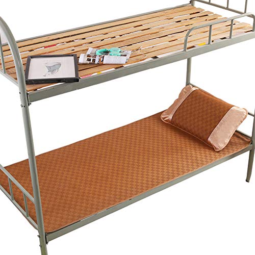 Bambusmatte Faltbare, Sommer Schlafmatte Bambusmatte Bett Schlafen Pad Sommer Sommermatte Student Single Doppelschlafsaal Faltbare weiche Kühlkissen Kühlmatte Cushion Größe 195 x 80cm