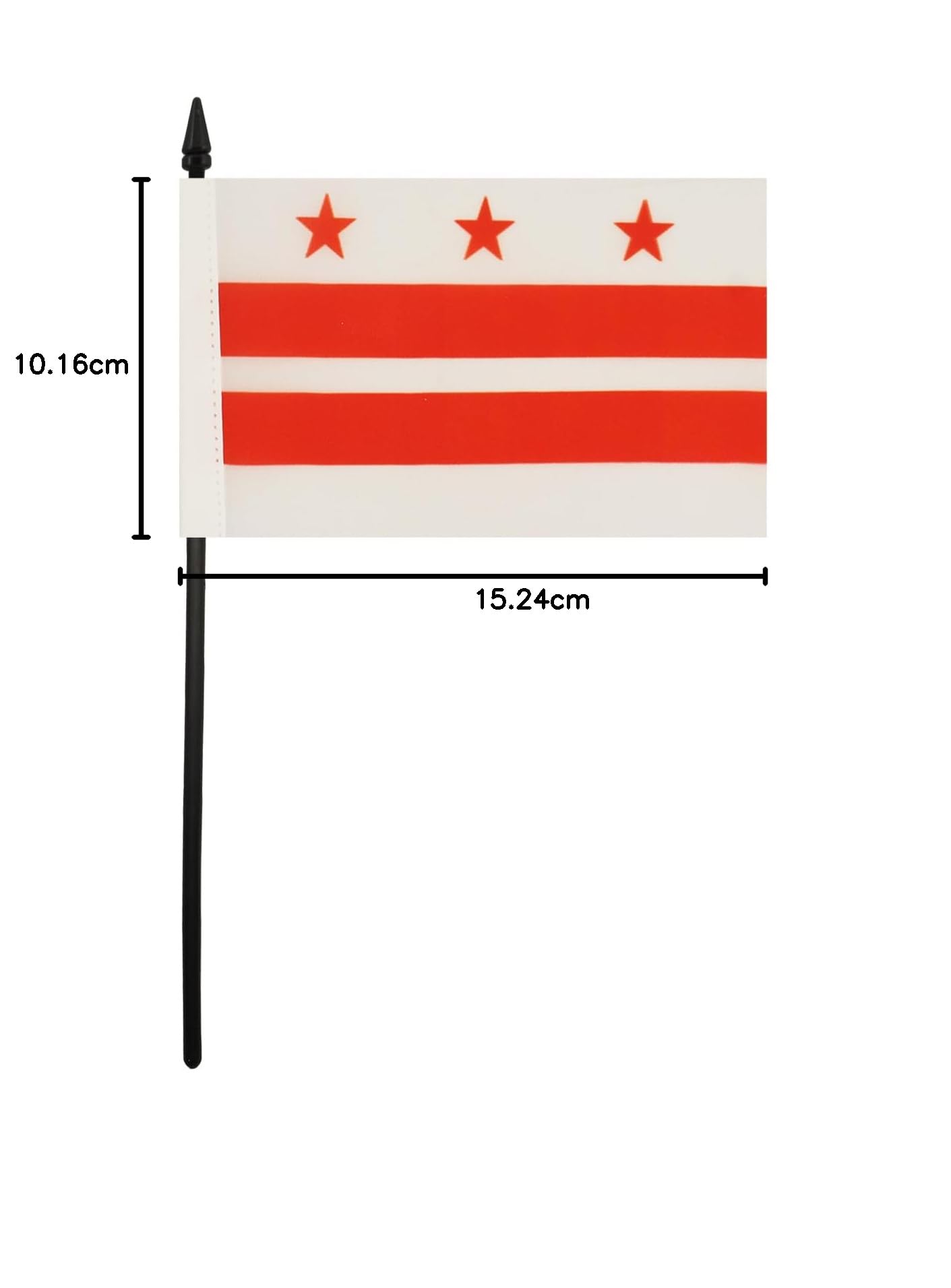 AZ FLAG Bandiera Da Tavolo Washington DC 15x10cm - Piccola Bandierina District of Columbia