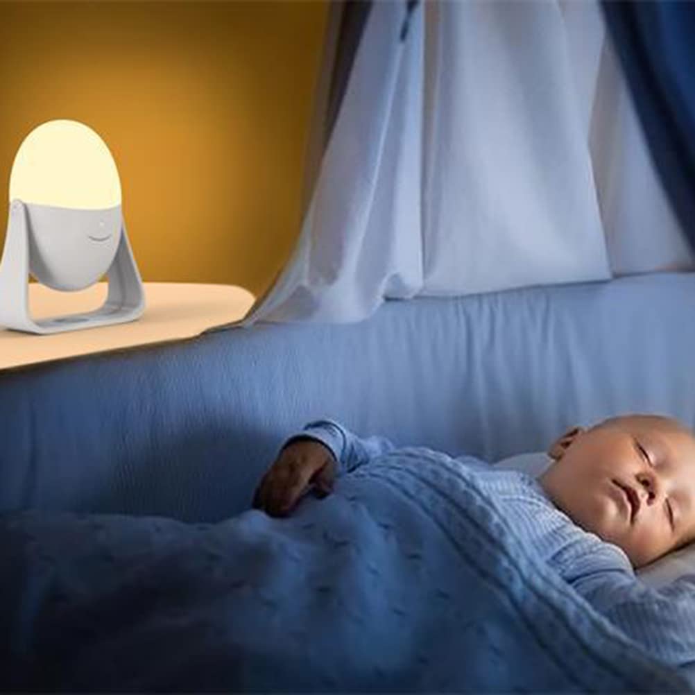 Luce notturna a LED per bambini Con maniglia, luce notturna Dimmerabile Protezione per gli occhi del bambino Luce per l'allattamento Lampada da comodino Luce notturna a uovo ricaricabile USB