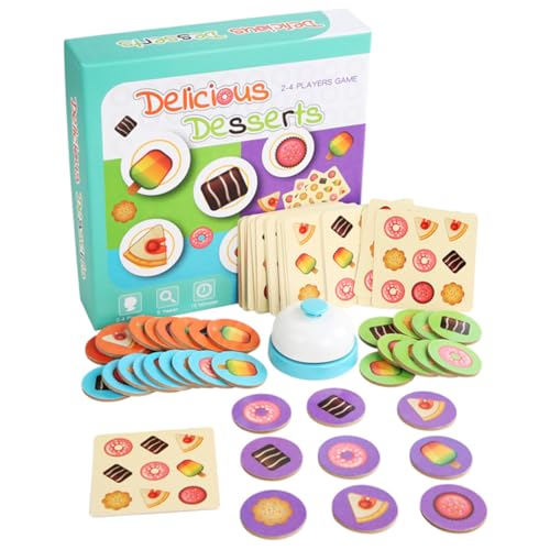 Baby Puzzle Toy Delicious Desserts Pairing Battle Game Family Parent-Child Interactive Toys Table Game Reaction Speed Memory Training Children Dessert Battle Game