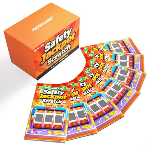 Safety Scratch Off Cards – Pack of 120 Business Size Scratch Off Tickets, 30 Winning / 90...