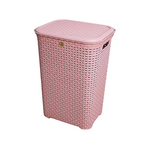 Opiniones y reviews de Cestos de plastico disponible en línea para comprar. 41 Cesto Canasta Organizador Ropa con Tapa Rattan Plastico (Rosa)