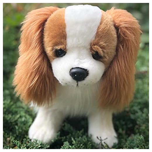 Auswella Plush Puppy Dog Cavalier King Charles Spaniel Plush Stuffed Animal