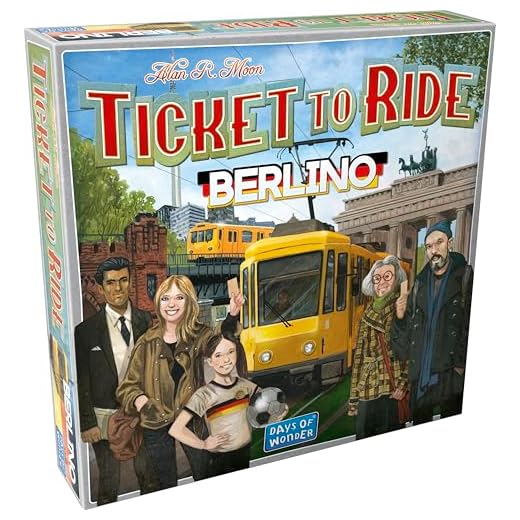 Asmodee - Ticket to Ride Berlino - Gioco da Tavolo Strategico - Scopri i Tesori di Berlino con Tram e Metropolitane - Divertimento in Famiglia - 2-4 Giocatori, 8+ Anni, Edizione in Italiano
