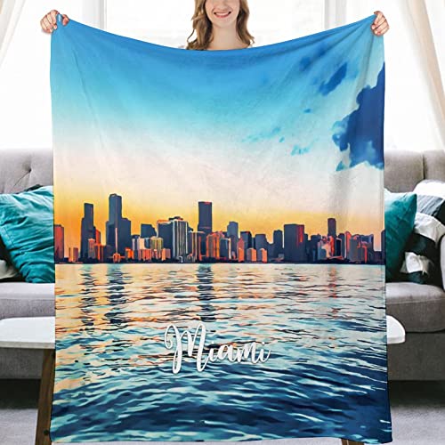 Couverture en flanelle Miami plaid chaud et doux grand format pour canapé - 5