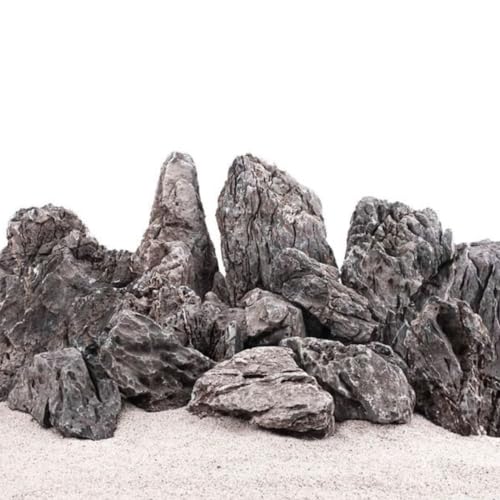 AquaOne Aquarium Steine Mini Landschaft I Natursteine Seiryu 10kg I 0,9-2,0kg pro Stein I Aquascaping...