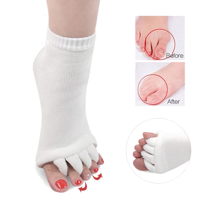 Image of AIBEARTY 1 Pair Yoga Sport Gym Five Toe Separator Socks