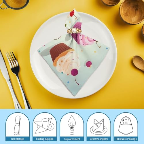 Servilletas de Tela Cloth Napkins 18.7 x 18.7 in 4 Piezas miniatura 7