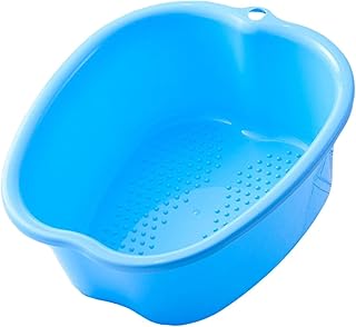 yotijay Foot Tub, Foot Soaking Tub, Foot Tub Bucket,Pedicure and Massager Tub Plastic Foot Bath SPA Basin Foot Basin for Soaking Feet Dry Cracked Foot, Blue