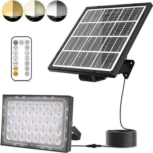Litogo Luz Solar Exterior 140 LED4 Pack / 3 Modos con Sensor de Movimiento, Luces LED Solares Exteriores 270º iluminación Focos Solares Exterior Impermeable Aplique Lampara Solar para Exterior Jardin Clase de eficiencia energética A+++