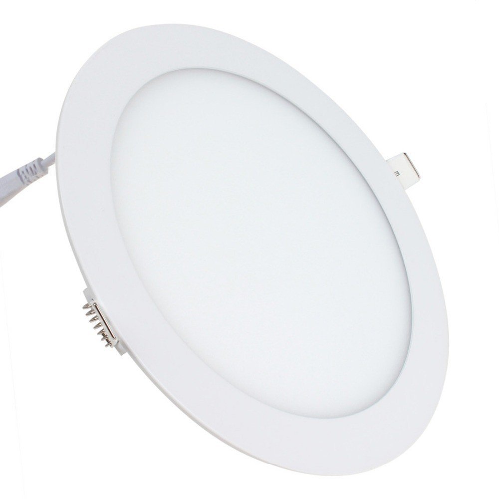 ONSSI Placa LED de Techo 12W 1200lm,(Pack 5) Circular Ø168mm Panel Led Super Slim Empotrado Downlight LED (Blanco Frío,6000k)