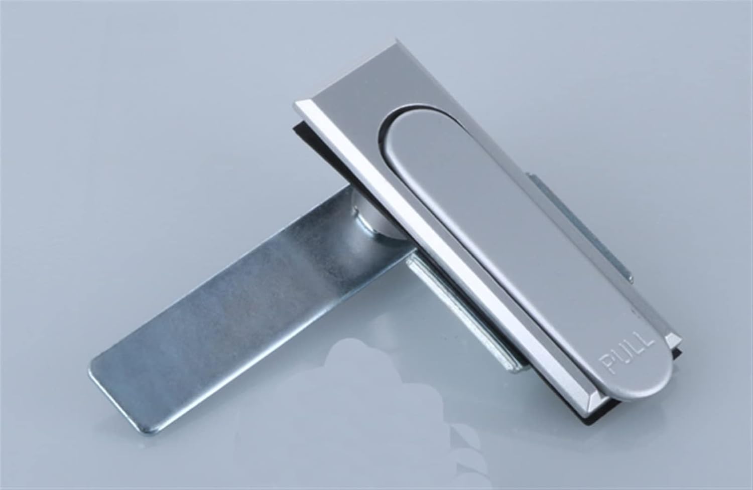 Metal Box Plane Lock No Key Distribution Box Cabinet Door Locks Industrial Machinery and Equipment Lock 1Pcs(Silver)