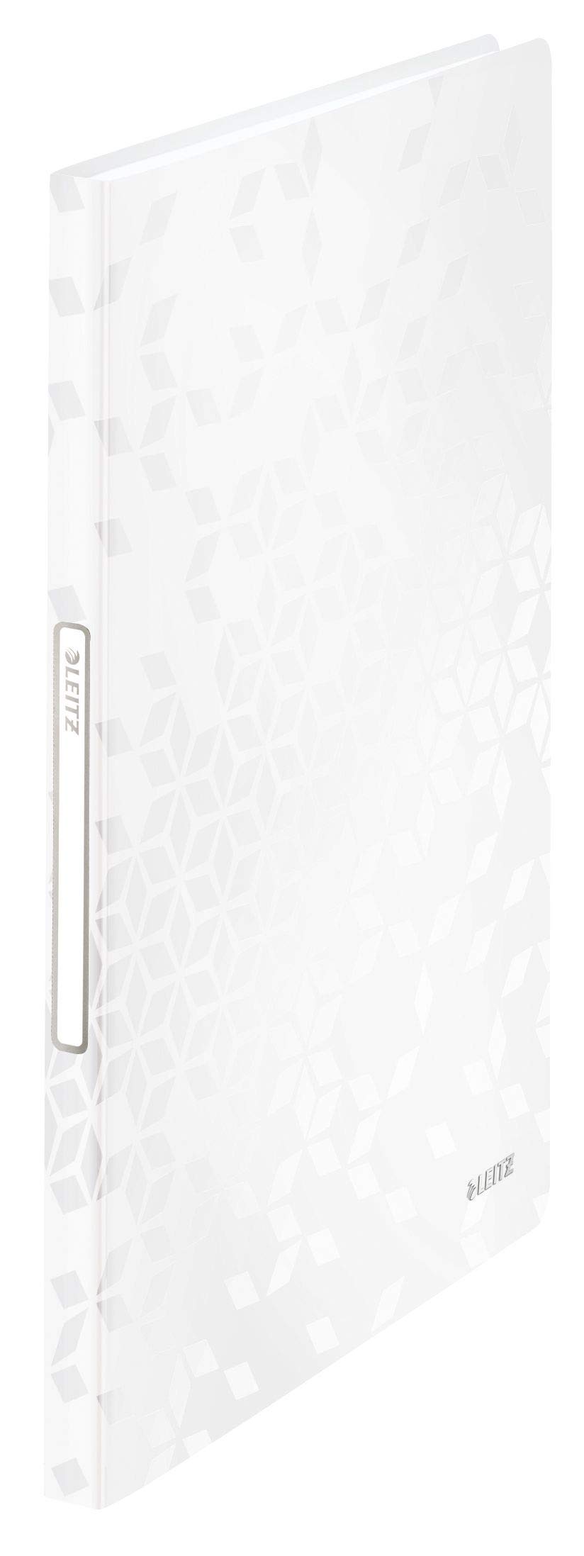 Leitz WOW Sichtbuch in A4 Format, Mit 40 Klarsichthüllen für 80 Blatt, WOW, (White | 6er Pack)