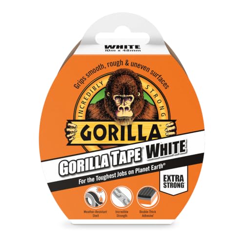 Gorilla 3044611 Tape Duct Tape White 48mm x 10m