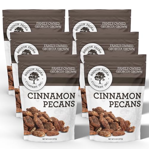 Image of HUDSON PECAN COMPANY Cinnamon Candied Pecans: Coated in Sugar and Cinnamon