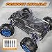 Soyee RC Cars 1:10 Scale RTR 46km/h High Speed Remote Control Car All Terrain Hobby Grade 4WD Off-Road Waterproof Monster Truck Electric Toys for Kids and Adults -1600mAh Batteries x2