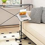 【Hauteur Réglable】Cette table de lit en forme de C offre une hauteur ajustable de 69 cm à 112 cm. Cela convient aux personnes de différentes tailles, répondant à vos besoins assis ou debout, que ce soit pour travailler debout ou regarder des films assis.
