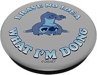 Vista 2 de Disney Lilo & Stitch No Idea Stitch PopSockets PopGrip estándar