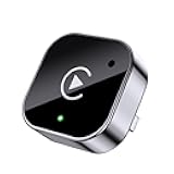 2-in-1 Wireless CarPlay & Android Auto Adapter, Plug & Play CarPlay Dongle Converts Wired to Wireless, Fast Auto-Connect, No Delay, Compact Design for iPhone & Android with USB/USB-C Port(Black)