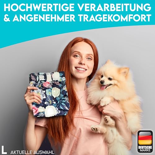 HUND IST KÖNIG Hundewindeln für Hündinnen (3 Stück) - Hochabsorbierende Läufigkeitshose für Hündinnen mit 3-Fach Justierung - Umweltfreundliche Hunde Windeln, Hundehöschen Läufigkeit & Inkontinenz