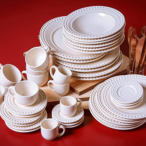 Conjunto C/ 6 Xícaras De Chá C/ 6 Pires Atenas Cru 161 ml