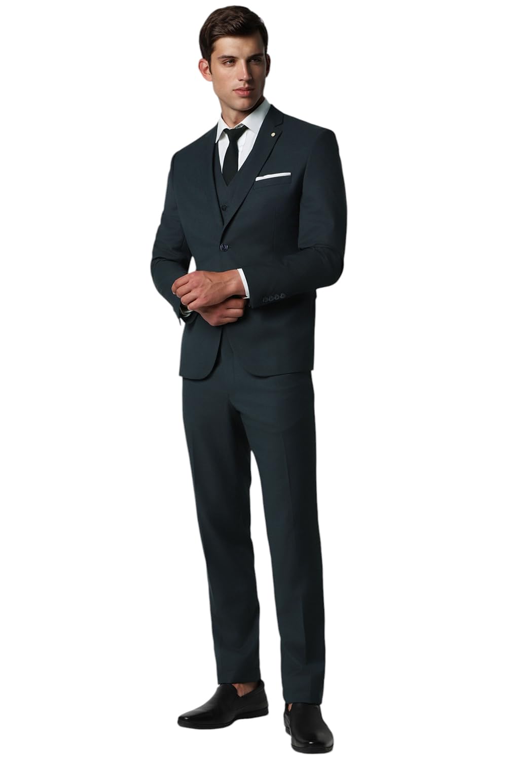 van heusen Men's Polyester Blend Three Piece Suit-Dress Set-picture-25