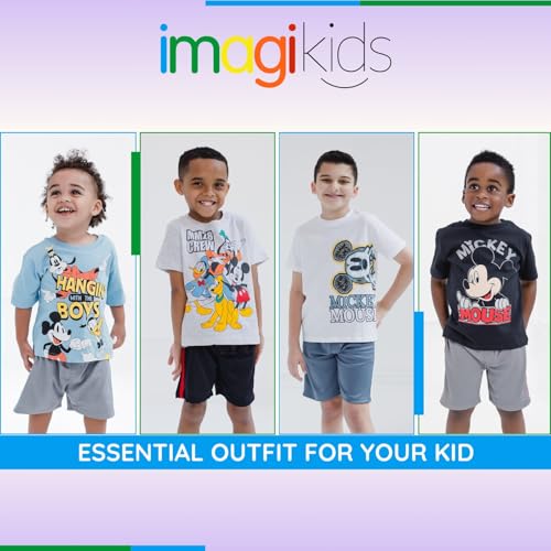 Image of Disney Mickey Mouse T-Shirt and Shorts Outfit Set Infant to Big Kid Sizes (12 Months - 12)