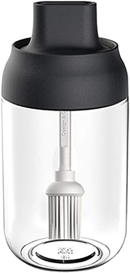 250ml Spice Jar Spice Bottle Salt Pepper Jar Seasoning Jar -proof Lid Spoon Seasoning Container Kitchen Seasoning Bottle(Style 2)