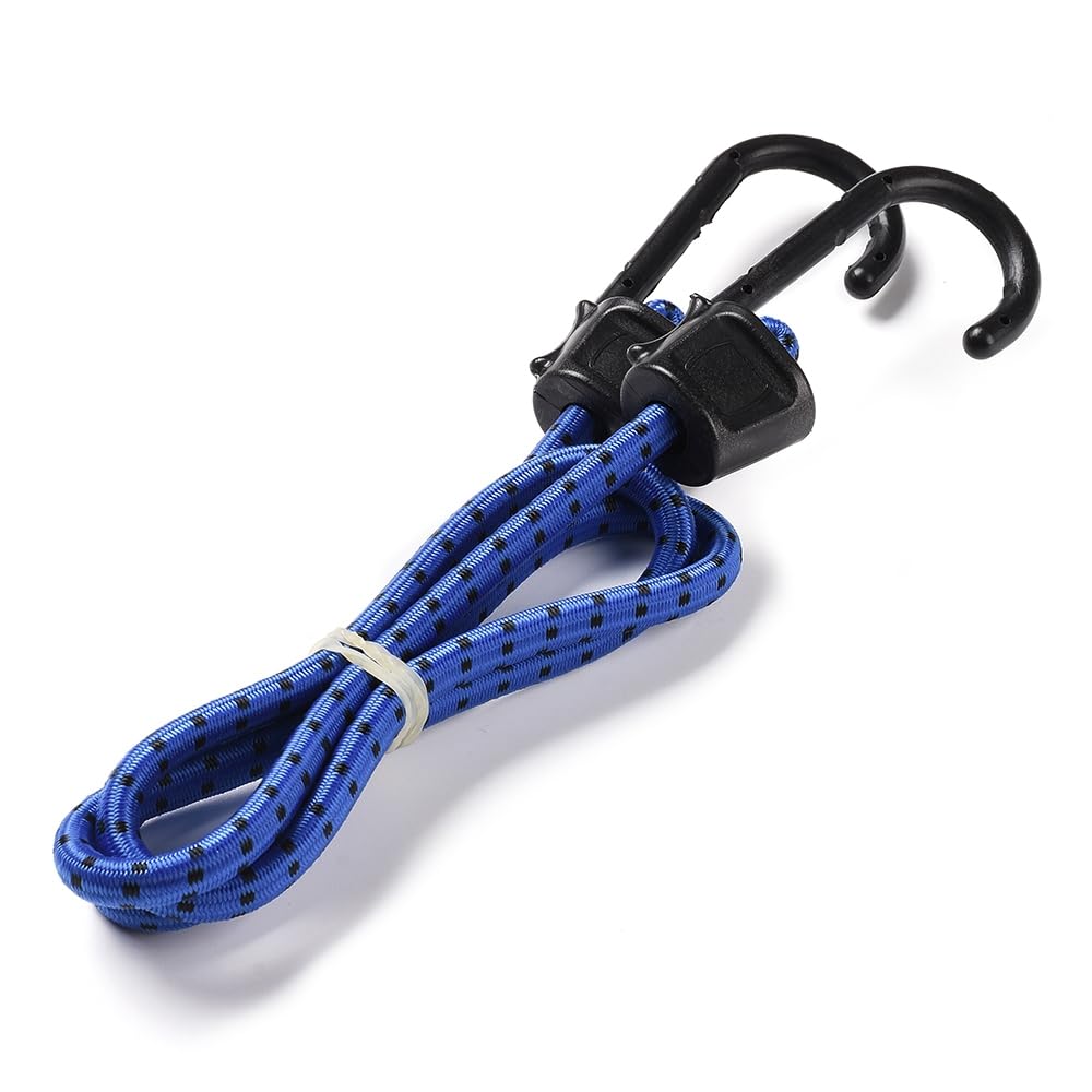 JSCARLIFE Corda elastica per saltare con gancio, corde elastiche resistenti e fissaggi per esterni, cinghia per bagagli per biciclette, camper, carrello da pesca (18)