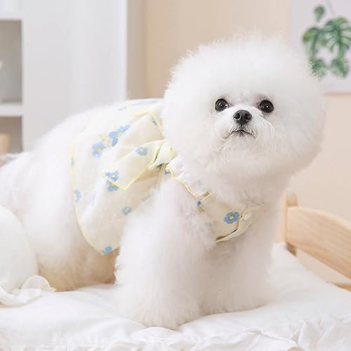Miniatura 3 de Vestido de girasol para perro, vestidos de flores para perros, falda para cachorros, vestido para mascotas, ropa para gatos