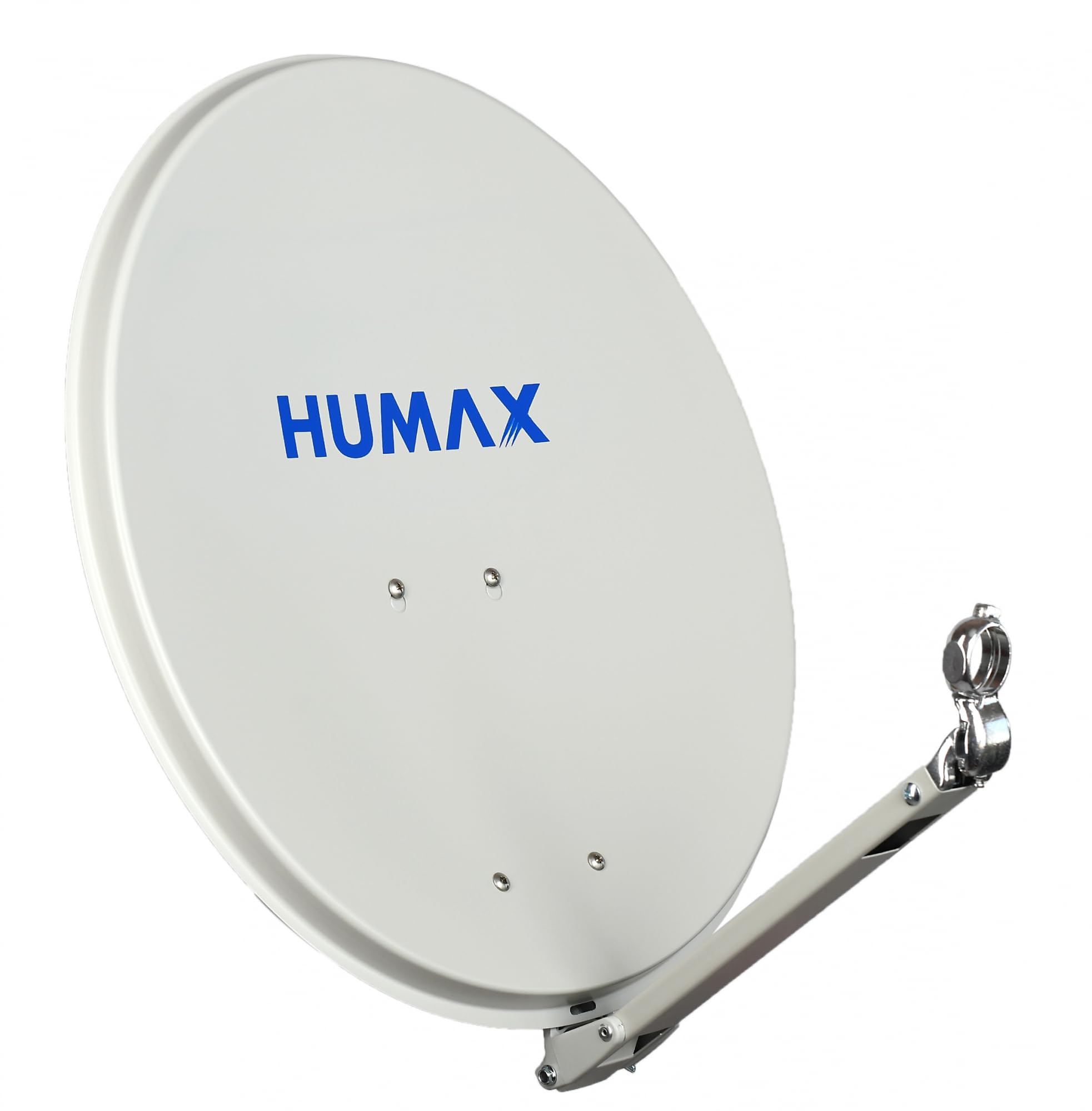 HUMAX Digital Professional 90 cm Satellitenspiegel, Sat Antenne mit Tragarm für LNBs, Satellitenschüssel aus Aluminium mit einem Durchmesser von 90 cm, hellgrau