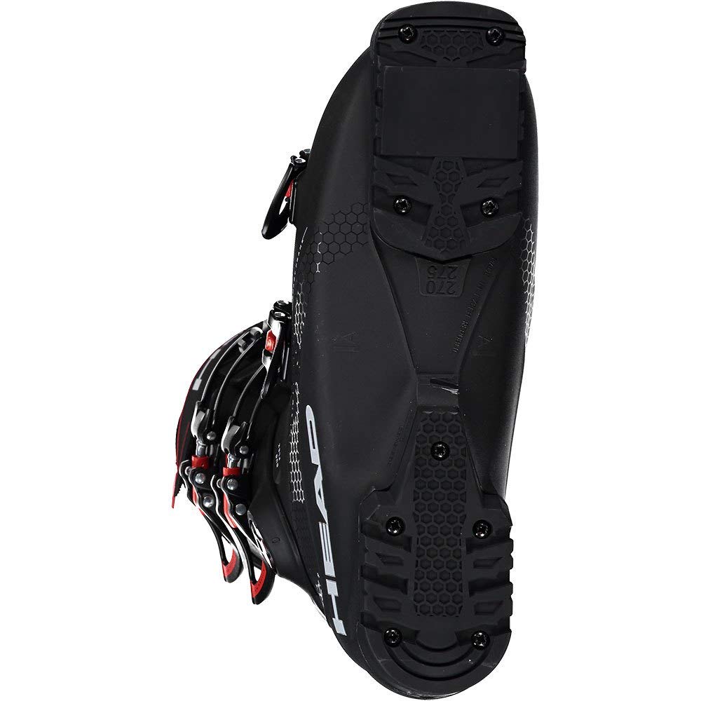 Head Unisex Edge LYT 100 Allride Ski Boots, Black/Red, 255