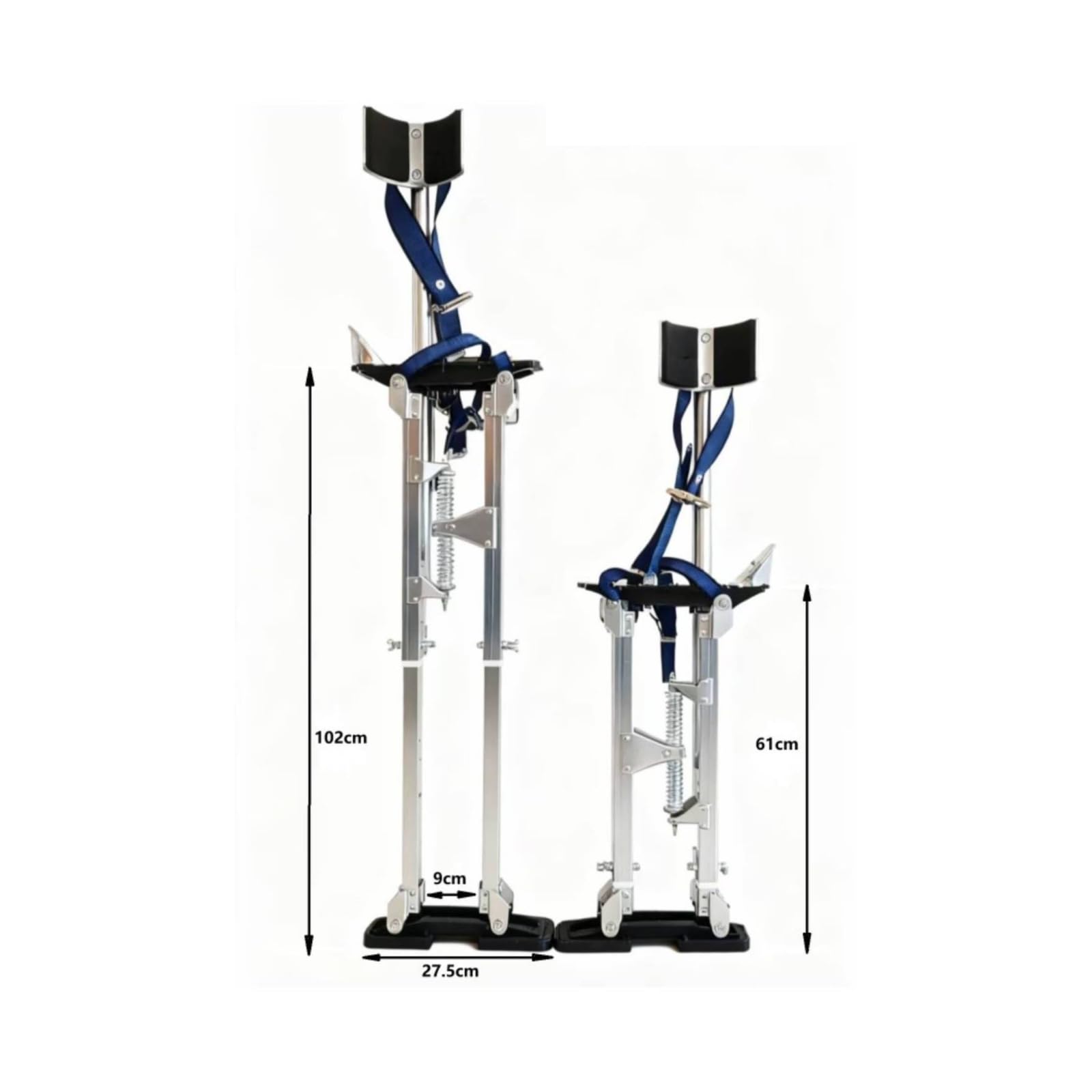 LOVIVER Échasses Réglables Robustes Léger, Échasses En Aluminium, pr Chantier, Plaquistes, Peintres, 24-40