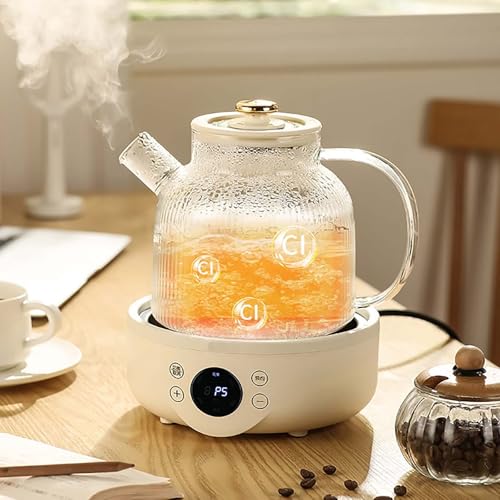 Hervidor eléctrico y fabricante de té de vidrio con función mantener caliente 7