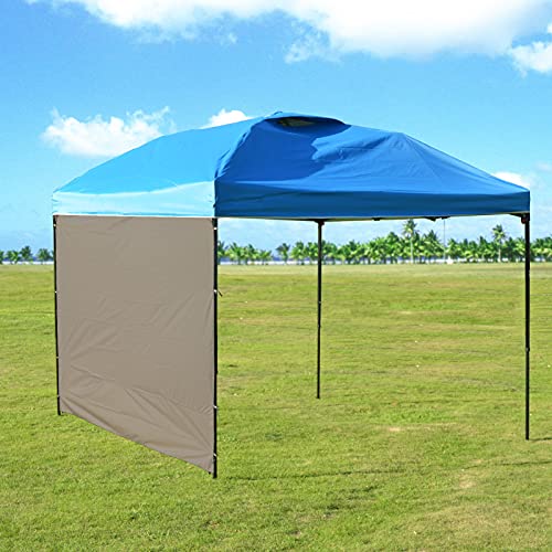 Rinling Instant Canopy Sunwall 10X10 Ft, 1 Pack Sidewall Only Gray #TOP1