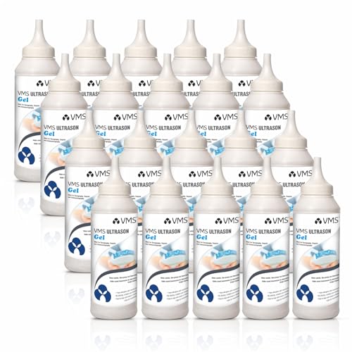 Image of VMS Ultrason Physiotherapy Ultrasound Gel 250 ml Pack of 20 (Blue)