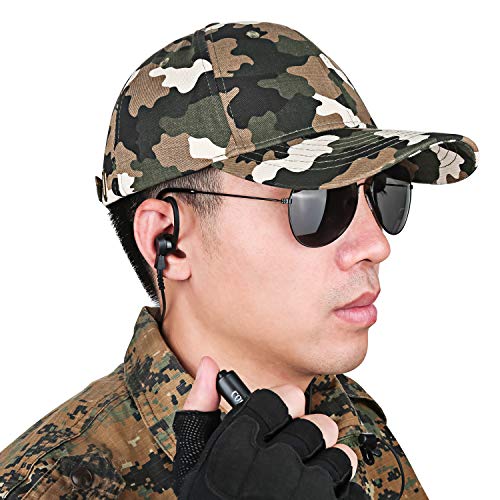 COODIO 3-Wire Earpiece [Tactical Handheld PTT] Security Headset [Lapel Microphone] Superior C-Ring Speaker For Motorola CLP446 CLK446 Radio