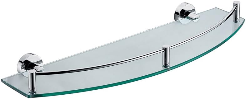 ALFI brand AB9547 Wall Mounted Glass Shower Shelf Bathroom Accessory, Polished Chrome