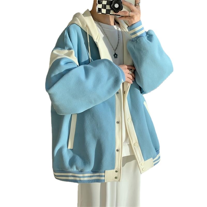 Vintage Y2k Coat with Pocket Acubi Preppy Drawstring Jacket for Men Harajuku Grunge Hoodies Dark Academia Outfits