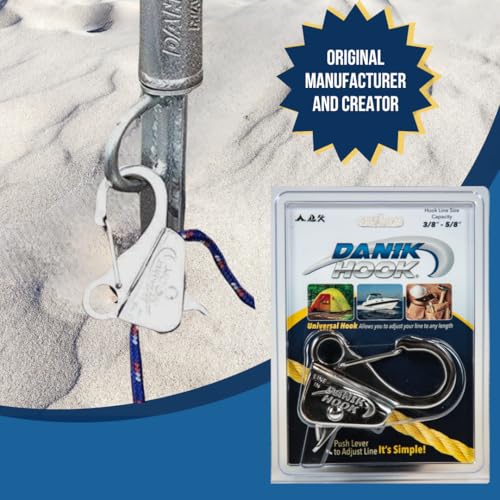 Danik Hook Stainless Steel Adjustable Anchor Hook – Knotless Marine Anchor System for Boats, RVs, and Outdoor Use – Quick Release, 8,000 lb Capacity (Anchor Line Not Included) - Image 4