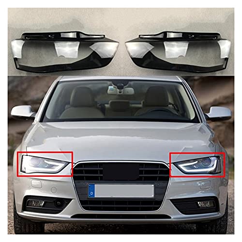 Auto Faro Lente Copertura Vetro Trasparente Anteriore dell'automobile Copertura Faro Fari Paralumi Trasparenti Lampada Coperture di Vetro Lente Luce per Audi A4 B8.5 2013-2015