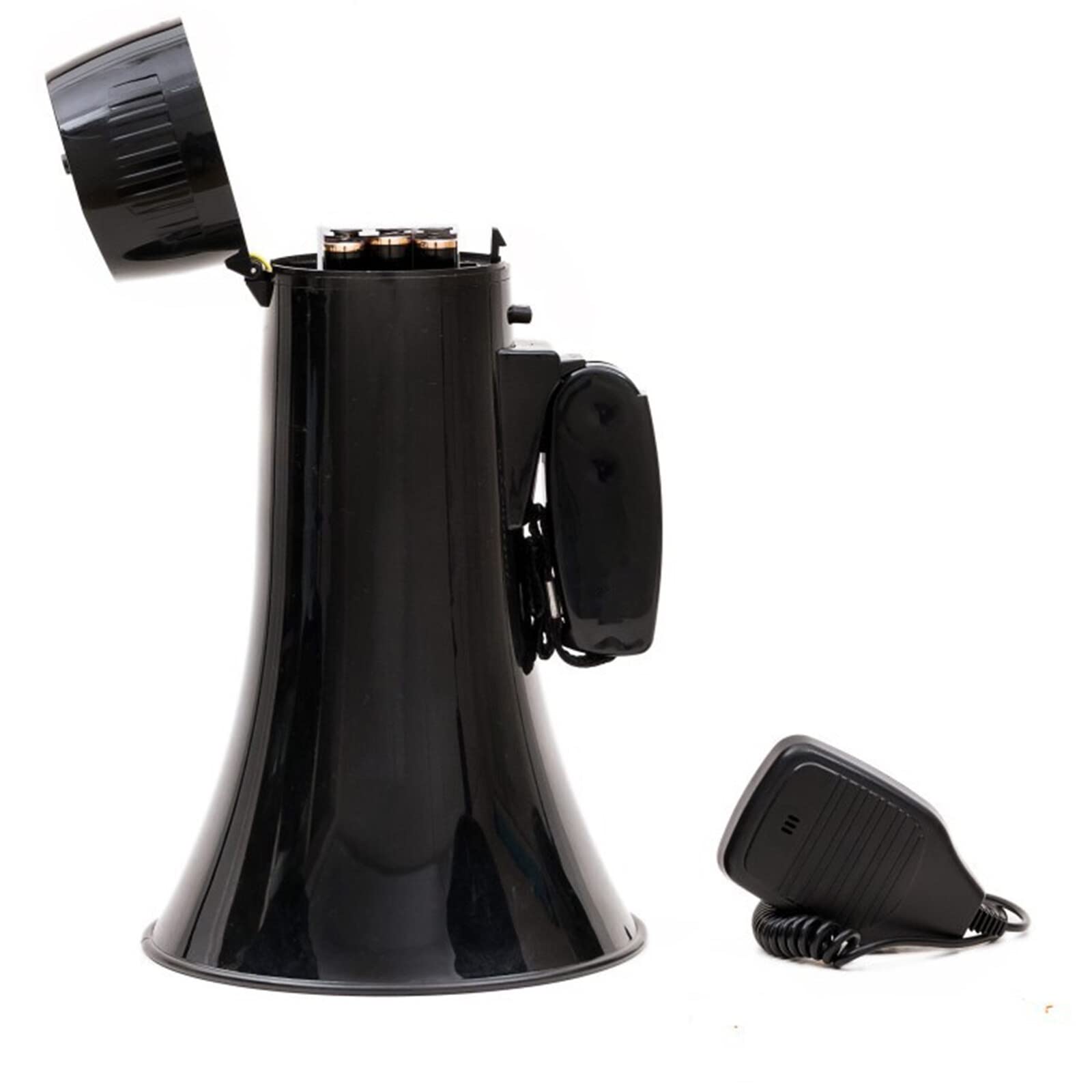 Eurobuy Altavoz megáfono portátil Bullhorn con micrófono desmontable, puerto USB para reuniones deportivas, guía turística, entrenador y árbitro, megáfonos ideales para deportes al aire libre