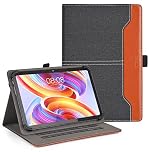 DLveer Universal Case for Tablet 10-11 Inch, Compatible with SVITOO/TABWEE/MUISOO/PRITOM/Whitedeer/Gleeso/Hasskya/Byxsb/Doogee/Teclast Tablet 10-11", Multi-Angle Viewing Stand PU Leather Cover, Black