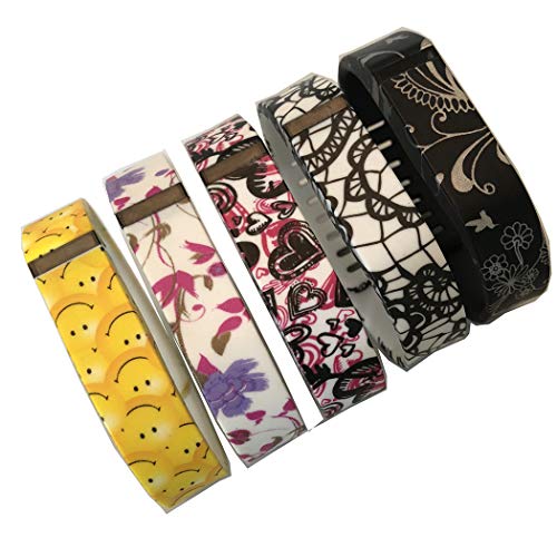 Tkasing Replacement Bands with Metal Clasps for Fitbit Flex/Wireless Activity Bracelet Sport Wristband Small/Large (No Tracker, Replacement Bands Only)