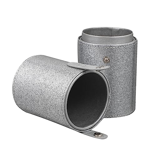 IWOWHERO Boîte De Rangement Cuir Pu Pour Pinceaux De Maquillage Conteneur De Cosmétiques Portable Avec Design Pailleté Pour Accessoires De Beauté