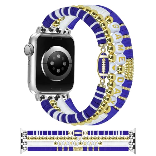 Bracelet à perles Apple Watch en perles de qualité supérieure et finitions soignées pour femme