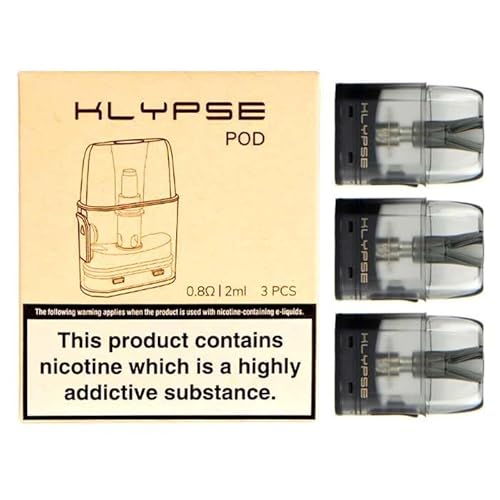 for Innokin Klypse Pod Replacement Pod (Pack of 3) for Innokin Vape Kit, 2ml, E Cigarette Vape Pod, No Nicotine, 0.8Ohm,Compatible with FW Stores